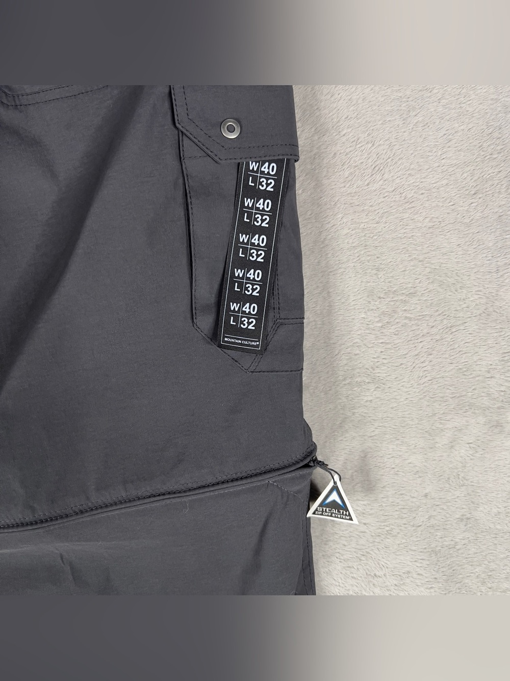 Kuhl Renegade Convertible Cargo Pants Men's 40x32 Koal Gray Outdoor Hiking NWT - Picture 10 of 13